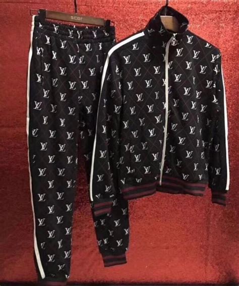 louis vuitton tracksuit white|Louis Vuitton monogram tracksuit.